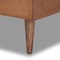 Baxton Studio Saul Mid-Century Light Grey Fabric Upholstered and Walnut Brown Finished Wood Platform Bed-Twin 191-11522-11158-ZORO - alternate 5